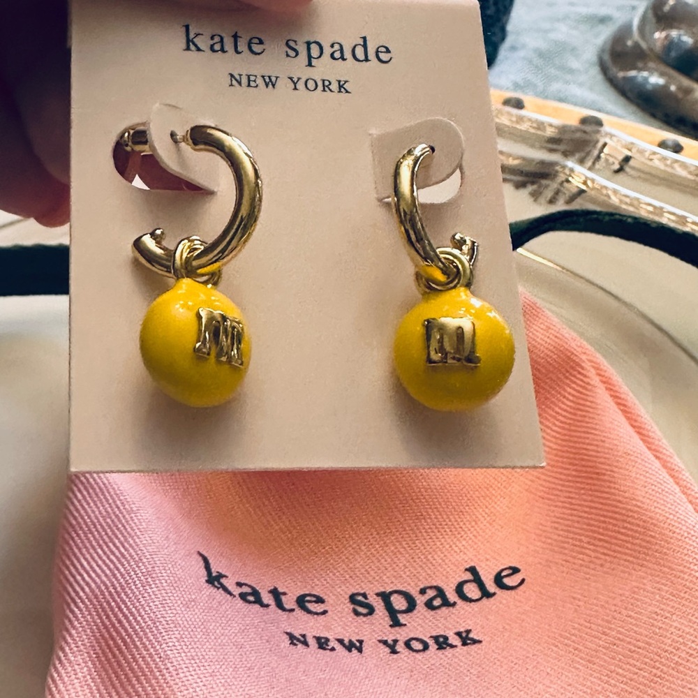 KATE SPADE X M&Ms‎ Charm Huggie Earrings